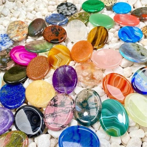 Natural crystal worry stone - worry,