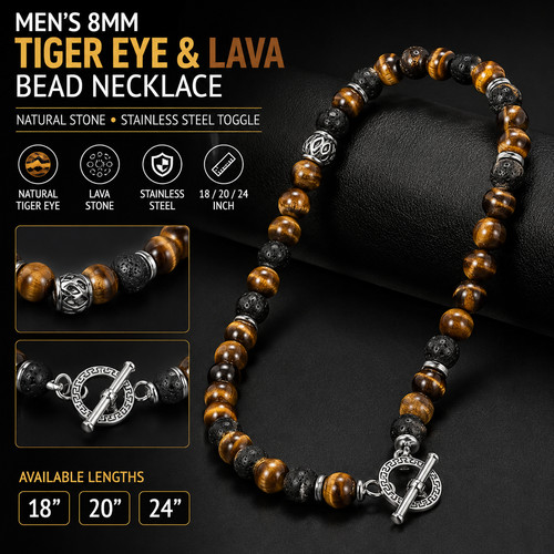 Men 8mm natural - natural, eye